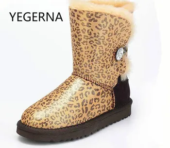 

2017 Hot Sale Women Winter Boots New Arrival 100% Real Fur Classic Genuine Cowhide Leather Snow Boots Winter Shoes for Women