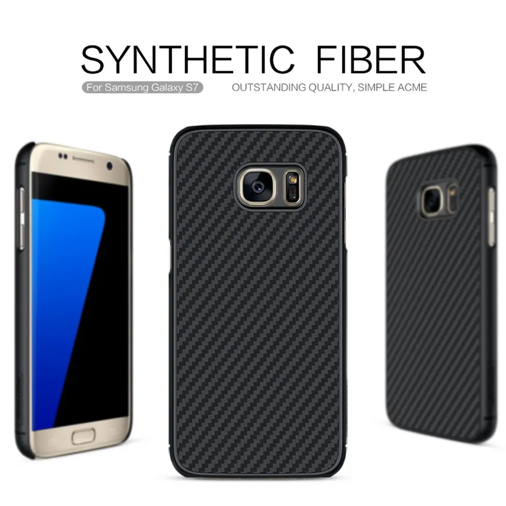 

10pcs Carbon Fiber Ultra-light Synthetic Fiber Protective Case Cover Shell For Samsung Galaxy S7