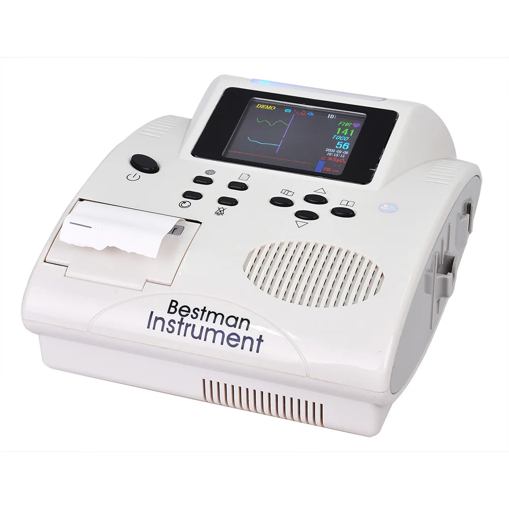  Portable fetal monitor BF-610M with thermal printer detect FHR TOCO ultrasound fetal maternal monit