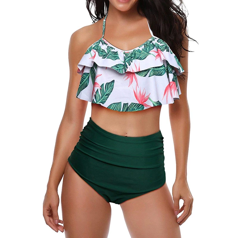 plus size high waisted bathing suit skirt