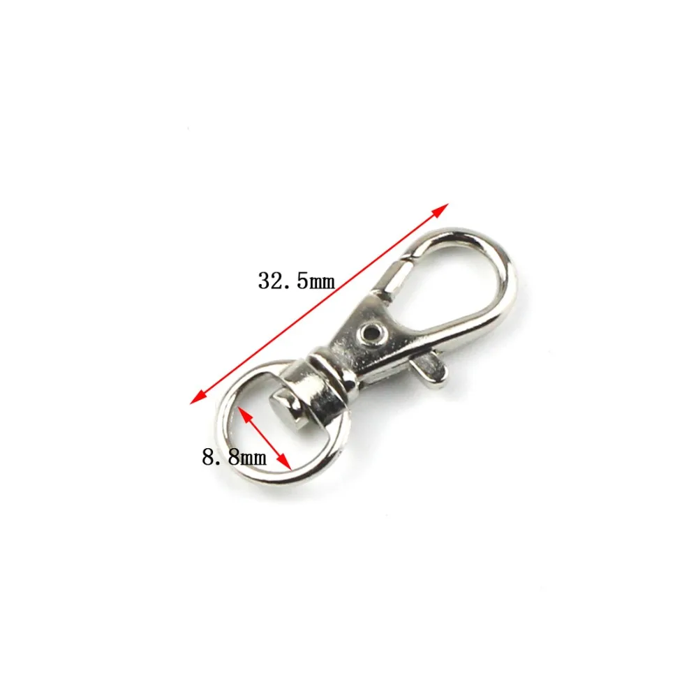 12/10PCS Lanyard Keychain Snap Hooks Clip Metal Lobster Claw Clasp with D  Ring Swivel Snap Hooks for DIY Purse Handbag Craft - AliExpress