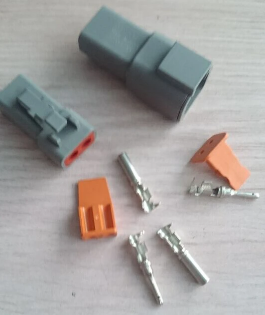 2 Pin Waterproof Electrical Wire Connector Plug Deutsch Seal Shrink