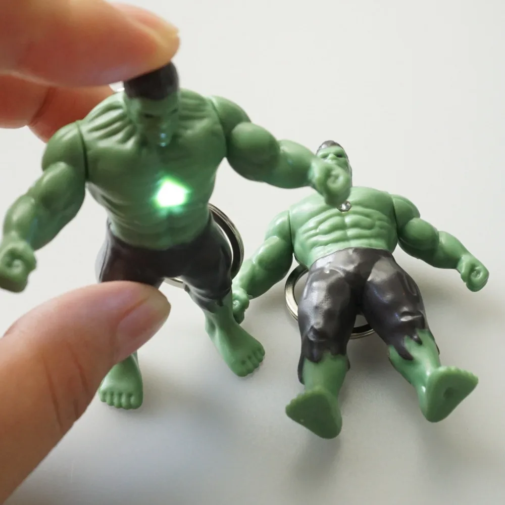 

The hulk Led keychain,The avengers alliance Keyrings with sound,super hero keychain