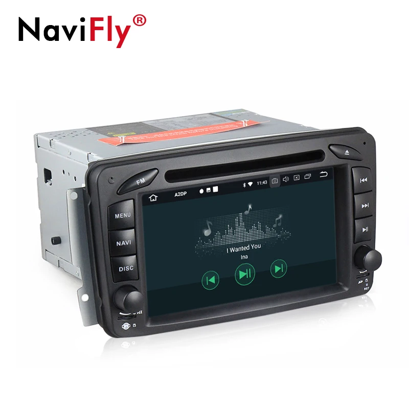 Flash Deal NaviFly 7 inch 2 din Android 8.0 car dvd radio GPS for Mercedes Benz W209/W203/W168/M/ML/W163/W463/Viano/W639/Vito/Vaneo 5