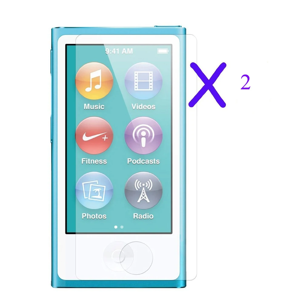 Тонкий мягкий ТПУ чехол для iPod Nano 7 Nano 8+ 2 шт Защитная пленка для экрана