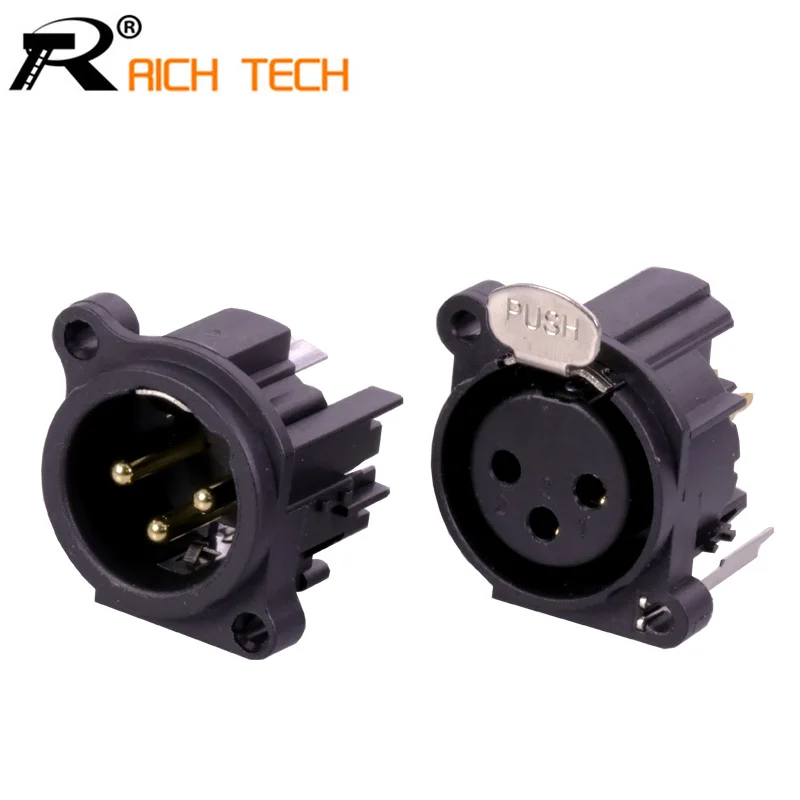 10 пар/20 шт. разъемы для колонок|xlr connector|plastic connector3pin plug |