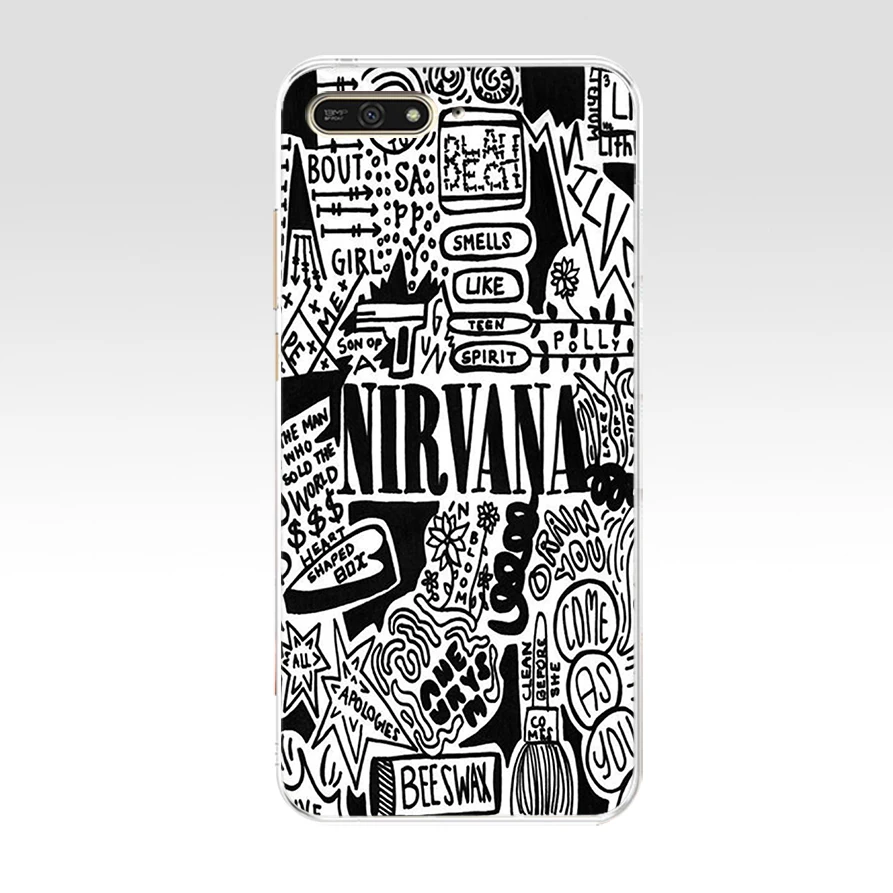 99SD Nirvana Kurt Cobain Мягкий силиконовый чехол из ТПУ для huawei Honor 7c 7x 7a pro 7x P20 Nova 2i 3i - Цвет: 23