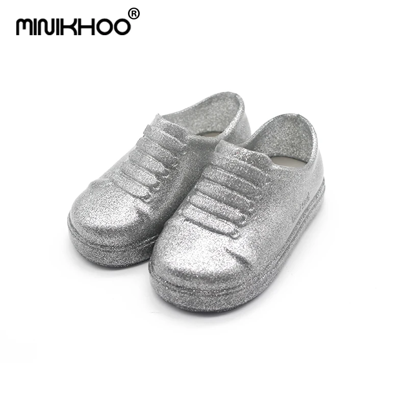 melhor Mini Mini Homens Meninas Sandálias Da Geléia de Melissa Sapatos Pequena Princesa Sapatos de Couro das Crianças À Prova D Água Estudante Sapatos de Renda