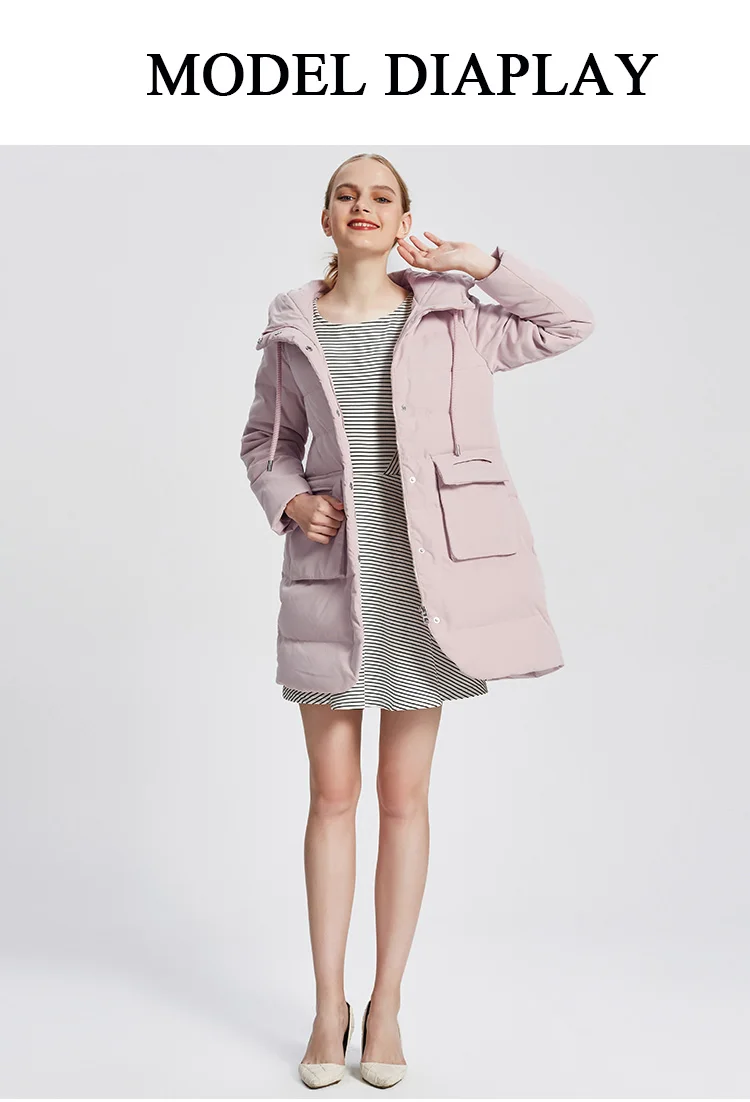 AYUNSUE мода зима 90% пуховик Для женщин пальто Длинная парка элегантные пальто с капюшоном плюс Размеры 3XL Abrigos mujer LX1066