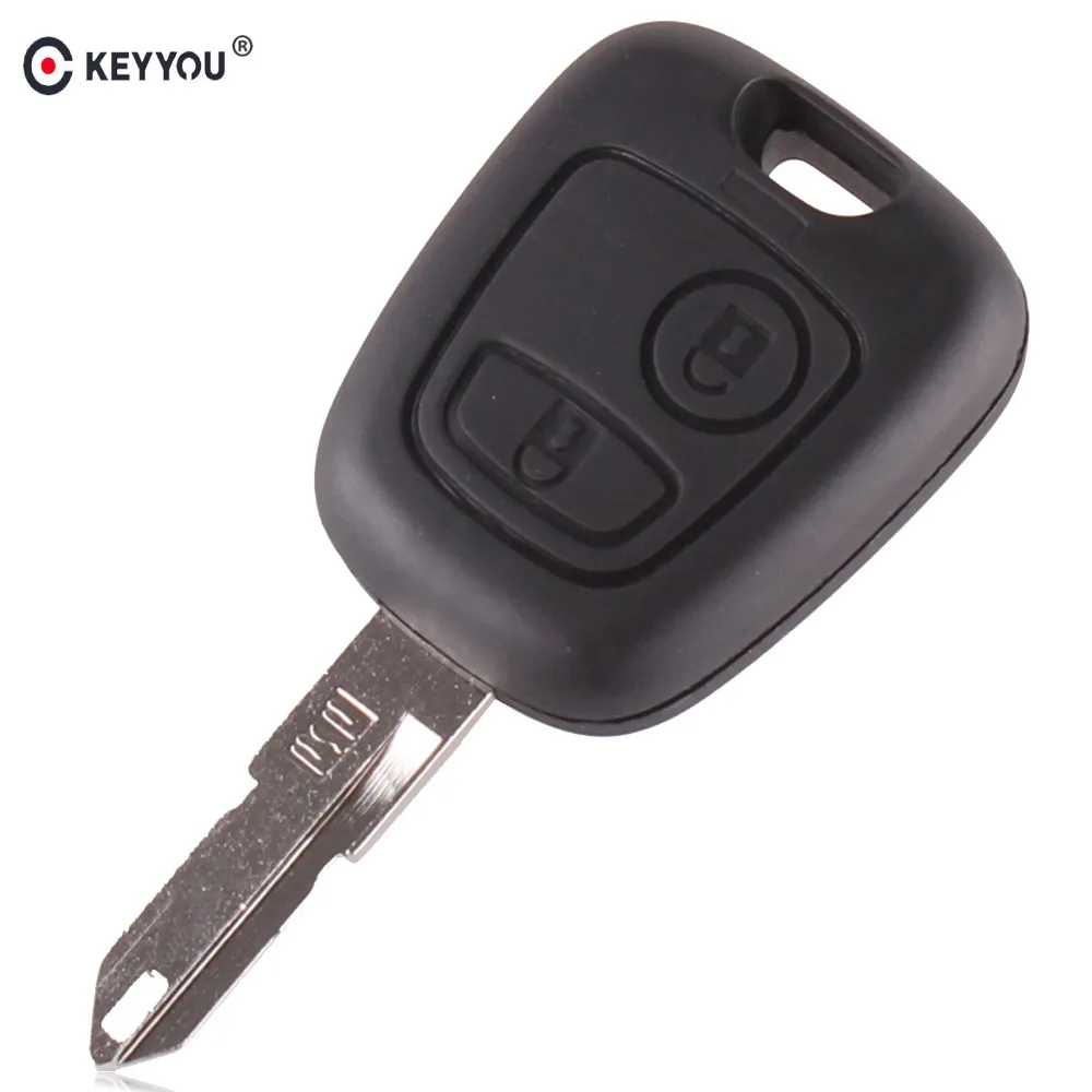 

KEYYOU For Citroen C1 C2 C3 C4 Citroen Saxo Xsara Picasso Berlingo Key Fob Shell Case Remote 2 Button