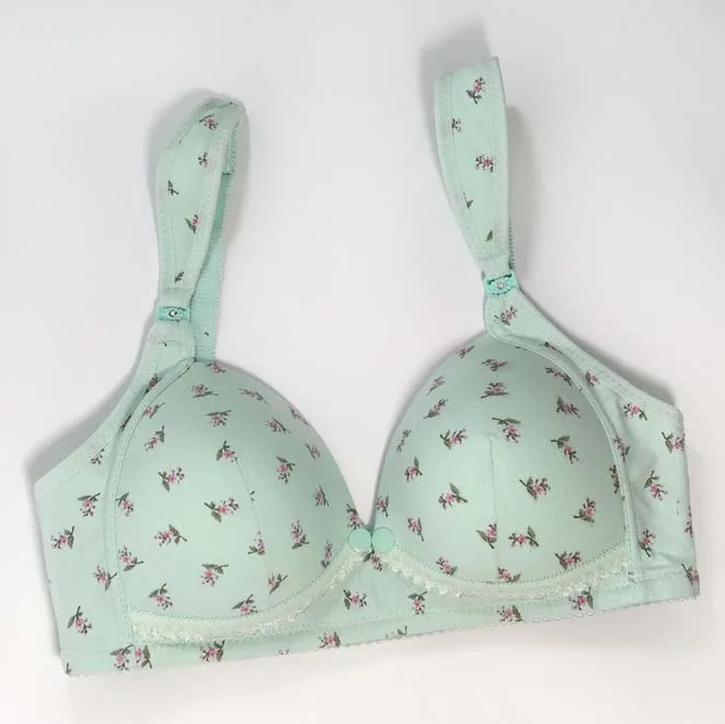 Seamless wire free bras for women thin cotton soft bra solid sleepping