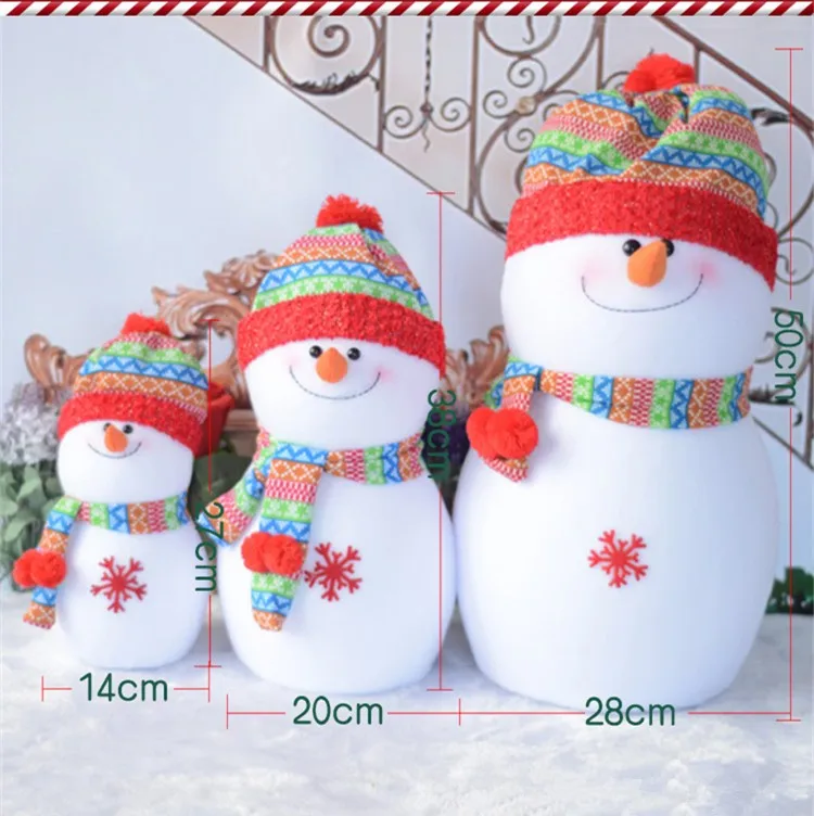 Rainbow hat lovely Foam toy Santa Claus Family Best Christmas Gifts Decorations Christmas Snowman family Free Shipping FD75 (3)