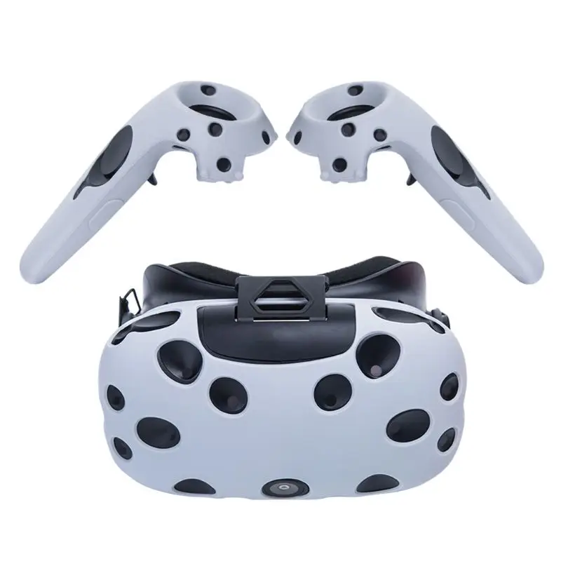 Чехол для HTC Vive VR Glasses шлем контроллер ручка чехол гарнитура силиконовый кожаный