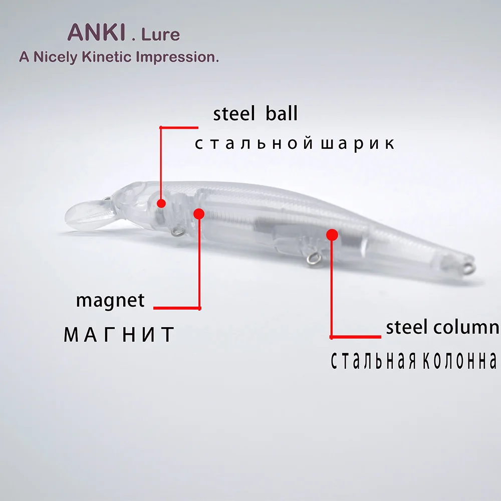 ANKI 110SP-SR магнит вес системы длинный Литой 17,5 г 11 см Жесткая Рыбная приманка вобблер искусственная приманка PESCA подвесной гольян
