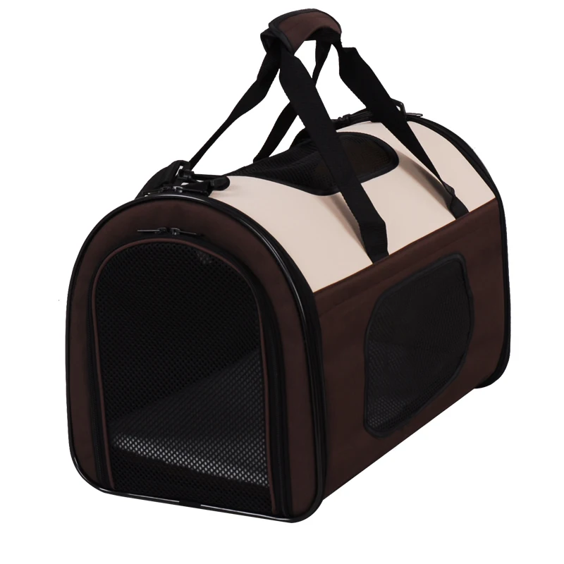 Открытый Спорт расширяемый собак Pet Carrier автомобиля дорожная сумка Оксфорд дышащая кошка несущей Портативный Автомобильные путешествия аксессуары