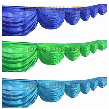 

Elegant Ice Silk Drape Swag Decoration For Event Party Wedding Backdrop Curtain Stage Background