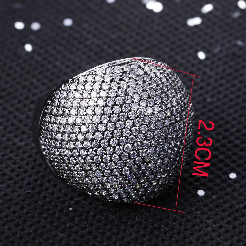 2018 г. Элегантные новые черные и белые кольца перстни Jewelry родия циркония AAA