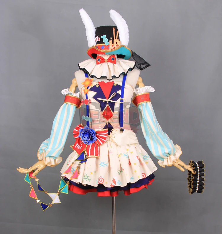 Люблю жить! Маскарадный костюм lovelive Circus Ver платье юбка Honoka Umi Kotori Rin Maki Hanayo Nico Eli Nozomi