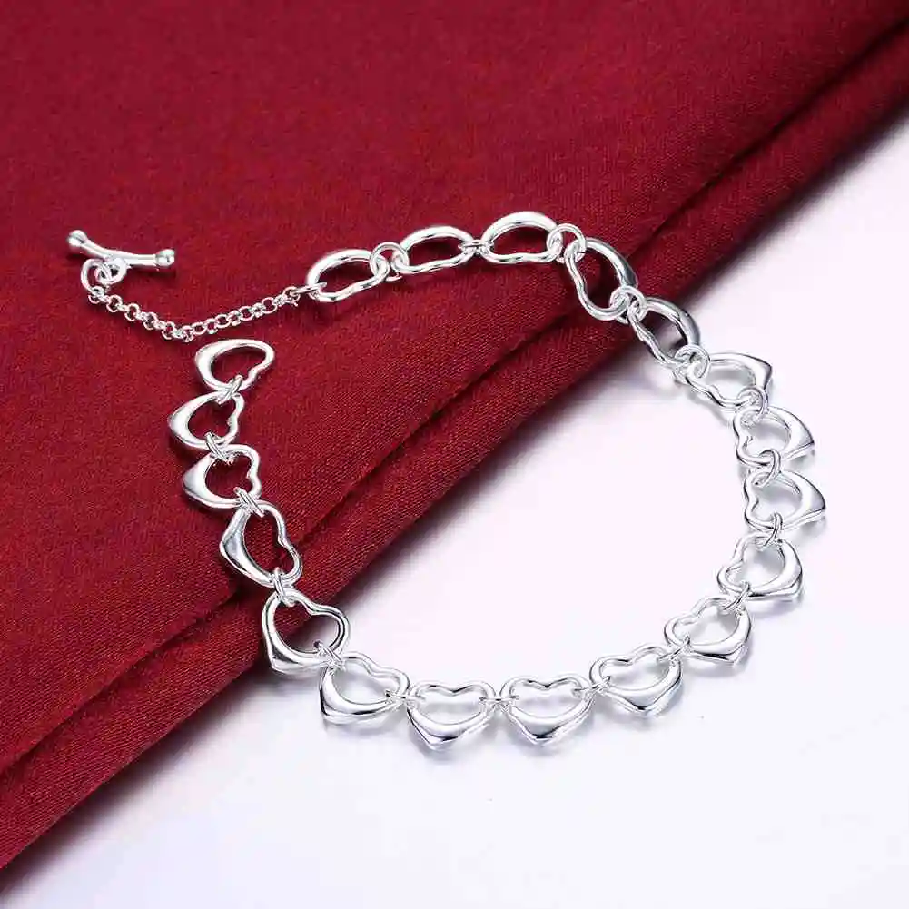 Горячая Распродажа! Посеребренный браслет для мужчин SMTH162|men bracelet|silver platedjewellery men |