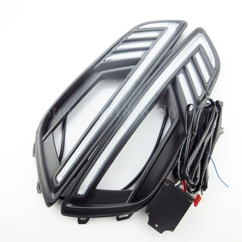2Pcs DRL Car styling Daytime Running Lights For Ford Focus 15 16 Auto