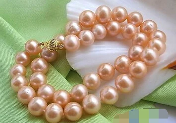 

955 PINK ROUND FRESHWATER CULTURED PEARL NECKLACE