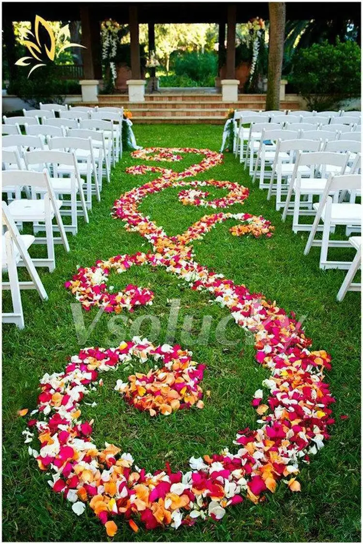 100pcs/pack Silk Rose Petals Table Confetti Artificial Flower Baby Shower Crafts Wedding Supplies Party Christmas Venue Decor