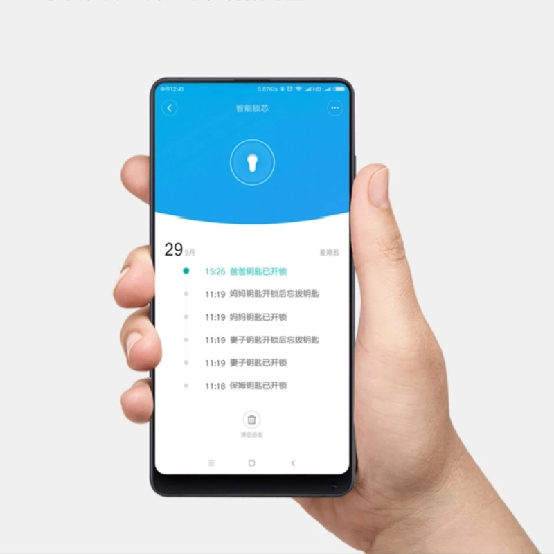Xiaomi оригинальный умный дверной замок механическая структура шифрование чип