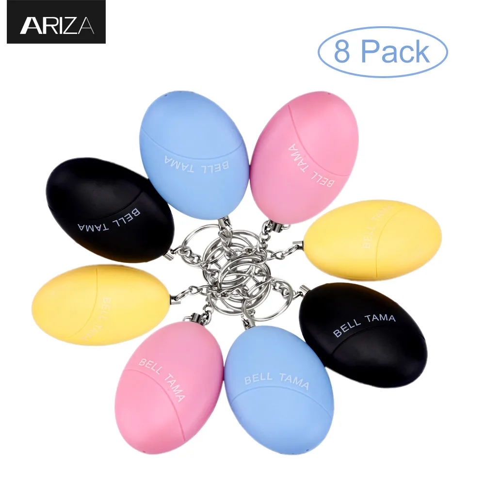 

Ariza 8pcs Personal Security Alarm Self Defense Panic Alarm Safety Alarm Anti-lost Anti-Rape for Women Girls Children Elderly