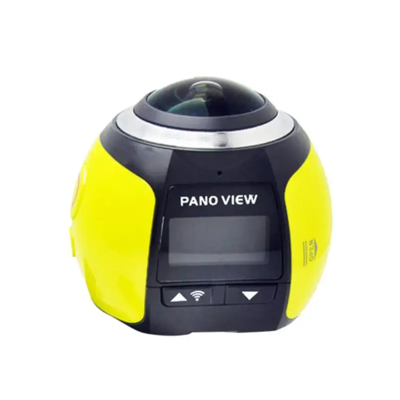 Amkvo PanoView V1 360 градусов панорамная камера Wifi 4K 16M Виртуальная реальность 30M дропшиппинг 6 июля - Цветной: Yellow