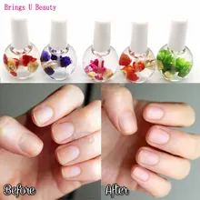 Чудесный запах цветения натуральный сухой цветок питательное масло ногтей кутикулы Обрабатывающие инструменты питательный лак для ногтей