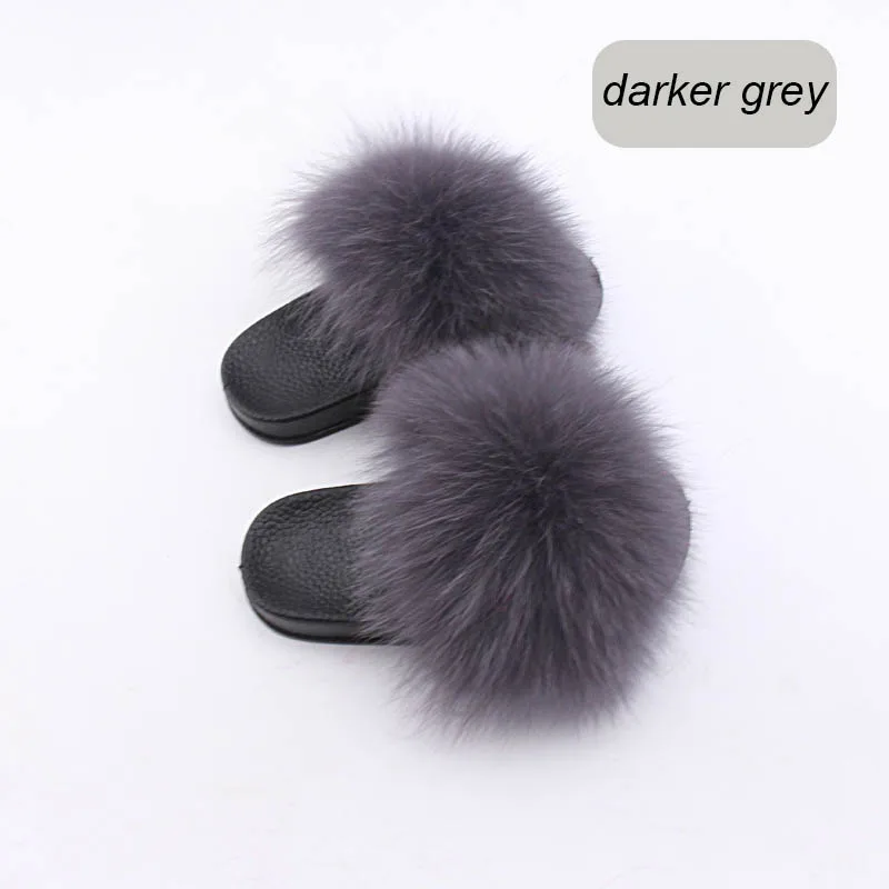 children slippers fox fur (6)