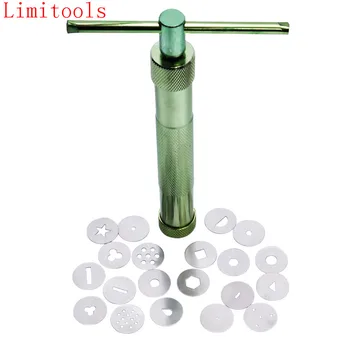 

Limitools High Quality Green Clay Extruders Sculpture Gun Clay Sugar Paste Extruder Fondant Cake Sculpture Polymer Gun Tool