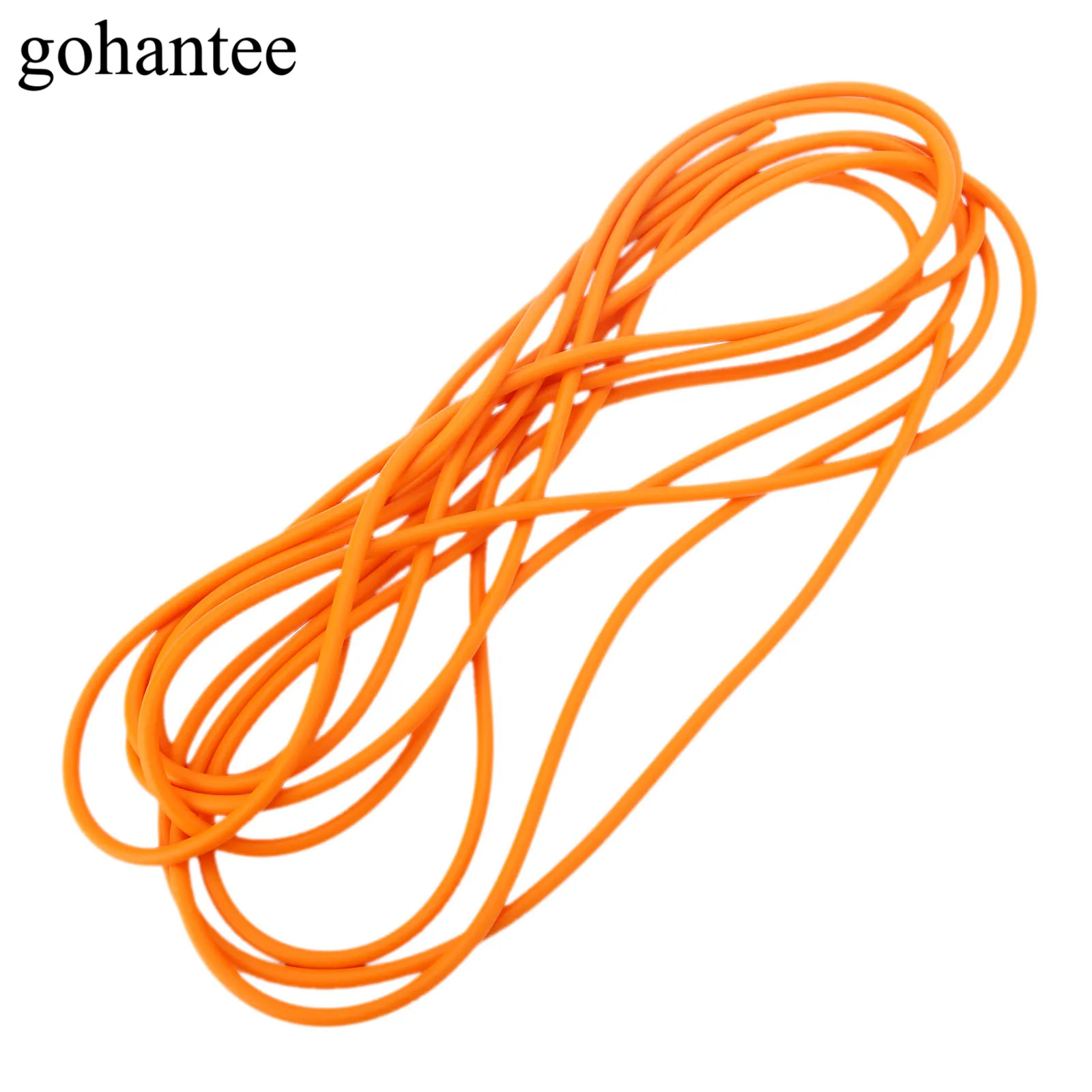 

gohantee Orange 5M Natural Latex Rubber Tube Elastica Bungee for Hunting Slingshot Catapult 2mmX5mm 2050 Sling Rubber Band Tubes