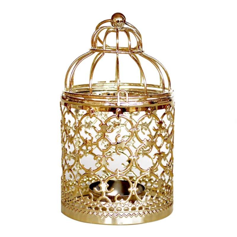 Полый подсвечник, подсвечник, Марокканский Фонарь, подсвечник, подвесной фонарь, птичья клетка, винтажный свадебный Декор для дома