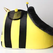 Милая в форме пчелы собаки кошки мода кровать, пригодная для стирки платье для собак питомников собаки кошки домик для домашних животных щенок кровати диваны аксессуар