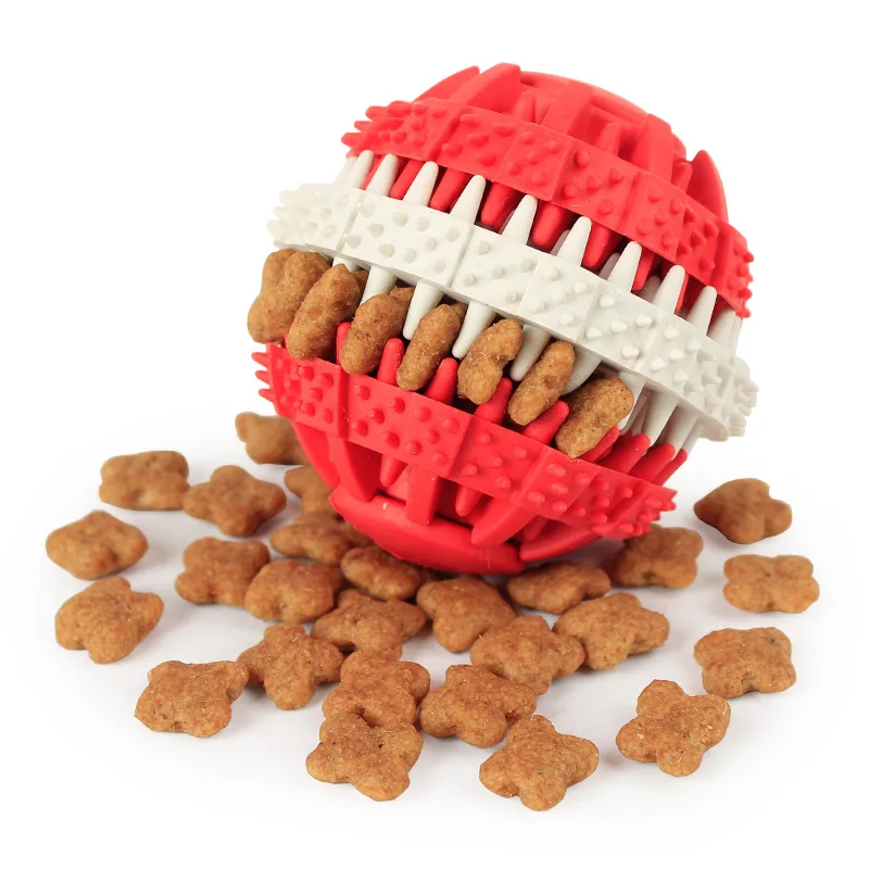 Для животных, из ТЭП игрушки для укусов собак Экстра-жесткий резиновый мяч игрушка забавный интерактивный эластичный шарик жевательные игрушки для собак