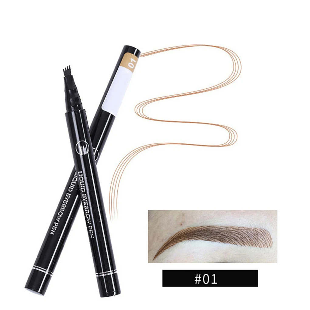 

2018 New Women Waterproof Natural Long Lasting Liquid Eyebrow Paint Tattoo Pen Tint Makeup Cosmetics Tools