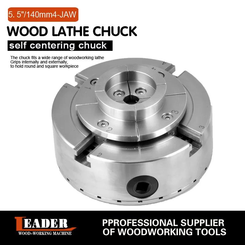 

5.5" inch 140mm self-centering Wood Lathe Chuck 4 Jaws lathe chucks,woodworking lathe chucks,Carpentry Lathe Chuck