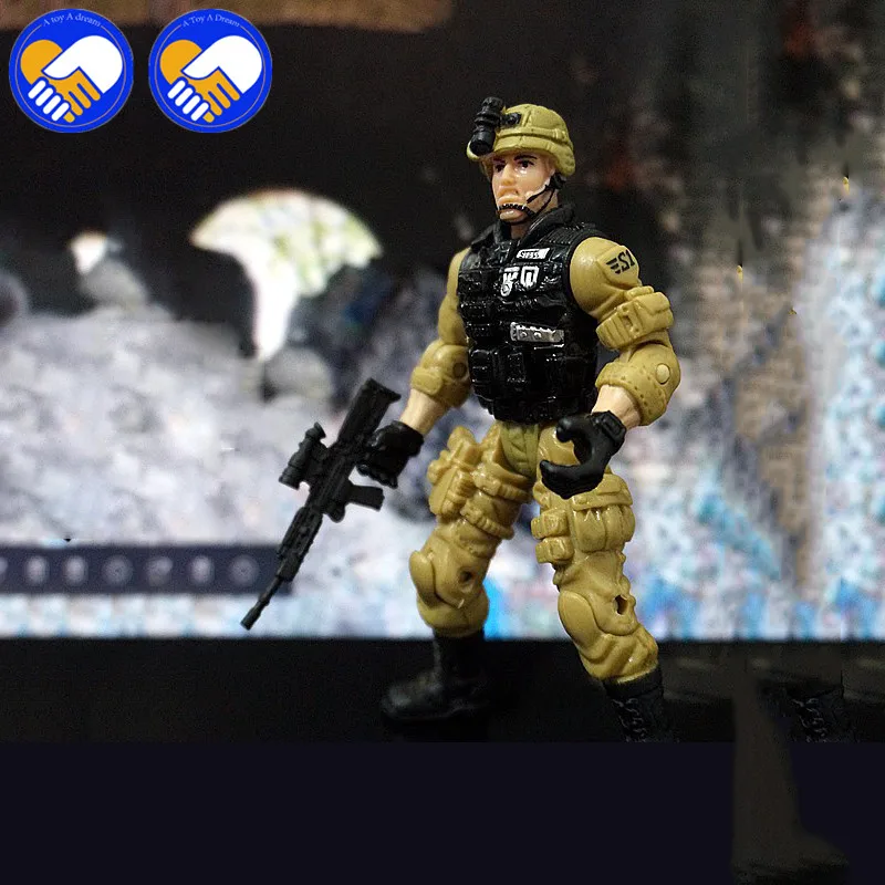 Lanard Elite Force 1:18 военный туннельный Сталкер SWAT Масштаб фигурка кукла статуя 3 75
