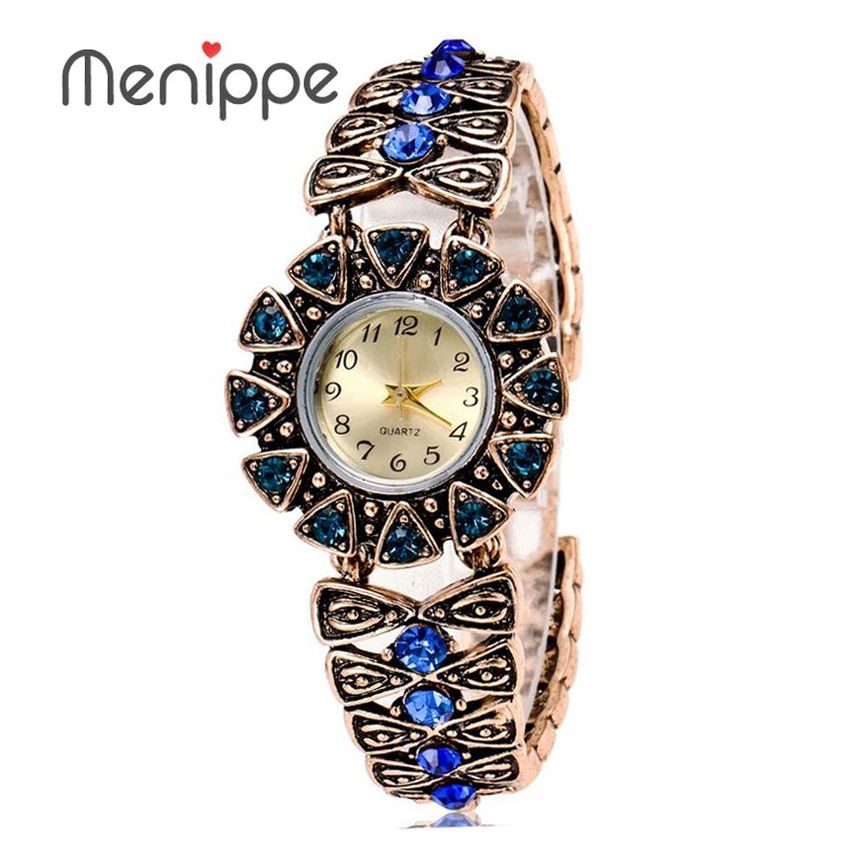 

Menippe Brand Ladies Gold Plated Vintage Bracelet Watch, Women's Watches Dress Watch, Girls Fashion Quartz Watch For Christmas