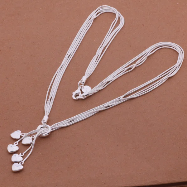 Женское серебряное ожерелье с кулоном AN438 asgajjna axkajora ювелирное изделие|jewelry