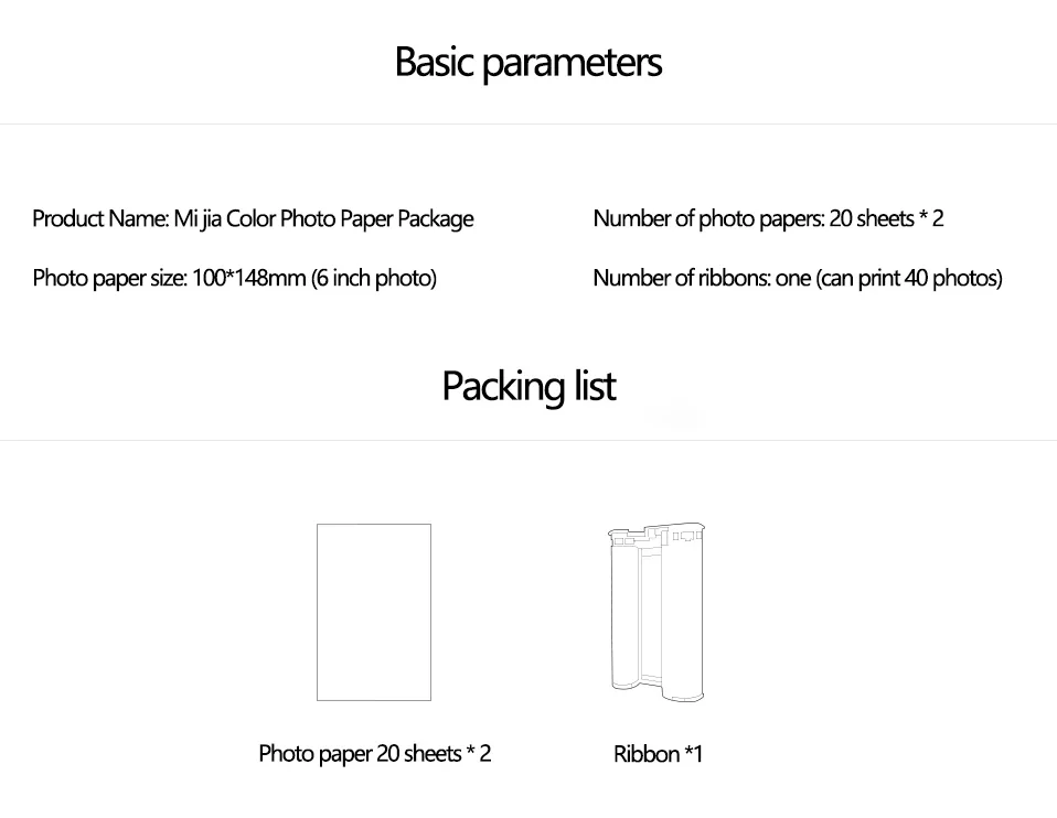 Original Xiaomi Mijia Mi Photo Printer Heat Sublimation Finely Restore True Color Auto Film Long Keep Multiple Wireless Remote9