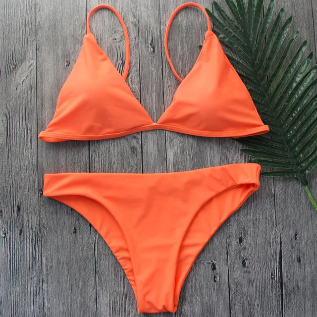 Buy YCDKK Orange Bikinis Women 2018 New Low Waist
