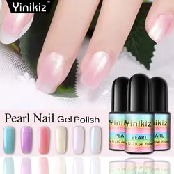 Yinikiz жемчужина серии УФ ногтей Гель-лак Soak Off светодио дный УФ гель Nail Лаки длительный DIY ногтей гель лак