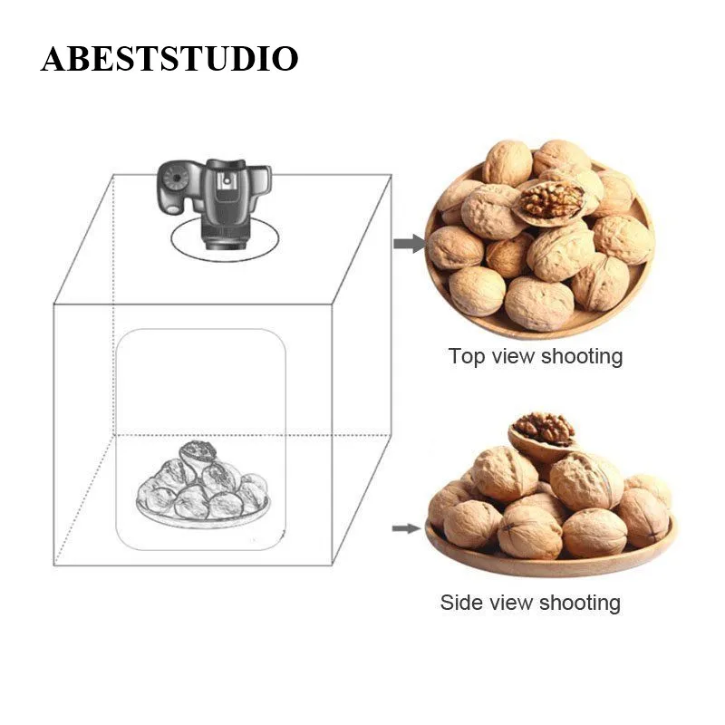 ABESTSTUDIO 40*40 см светодиодный софтбокс для фотостудии, мини портативный светодиодный студийный светильник, рассеиватель, софтбокс, набор тентов