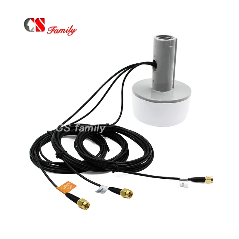 

4 in1 GPS 4G 2 MIMO Screw Mount,Multiband Antenna for GPS GLONASS 2G 3G 4G applications W/three SMA male connector