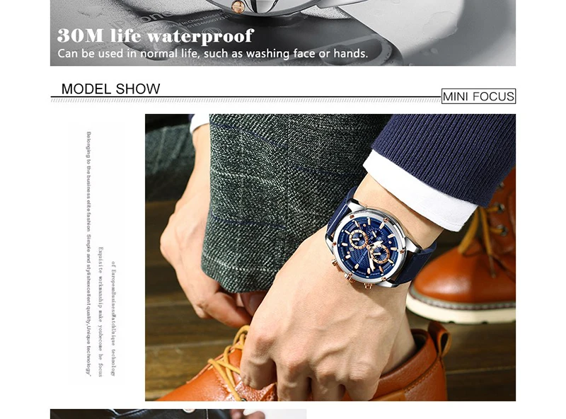 Men Watches 2019 MINIFOCUS Fashion Sport Quartz Clock Mens Watches Top Brand Luxury Waterproof Chronograp Men's Wrist Watch 2019 (20)