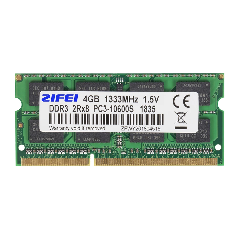 ZIFEI DDR3 2 GB 4 GB 1066 MHz 1333 Mhz 1.5 V CL7/9 محمول الذاكرة so dimm SDRAM ram