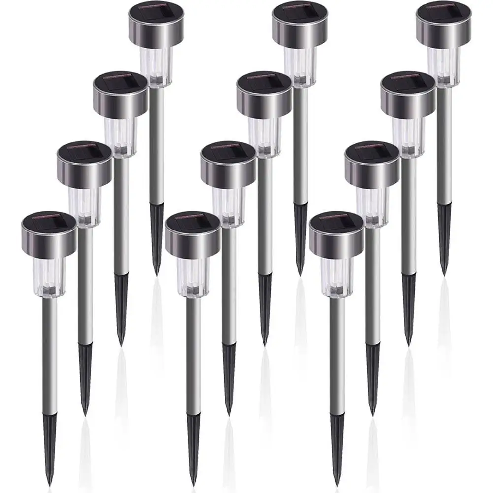 

SOLLED 12pcs Waterproof Solar Lamp LED Lawn Pin Power Power Light Lamp Energy Saving Projection Light Yard Decoration