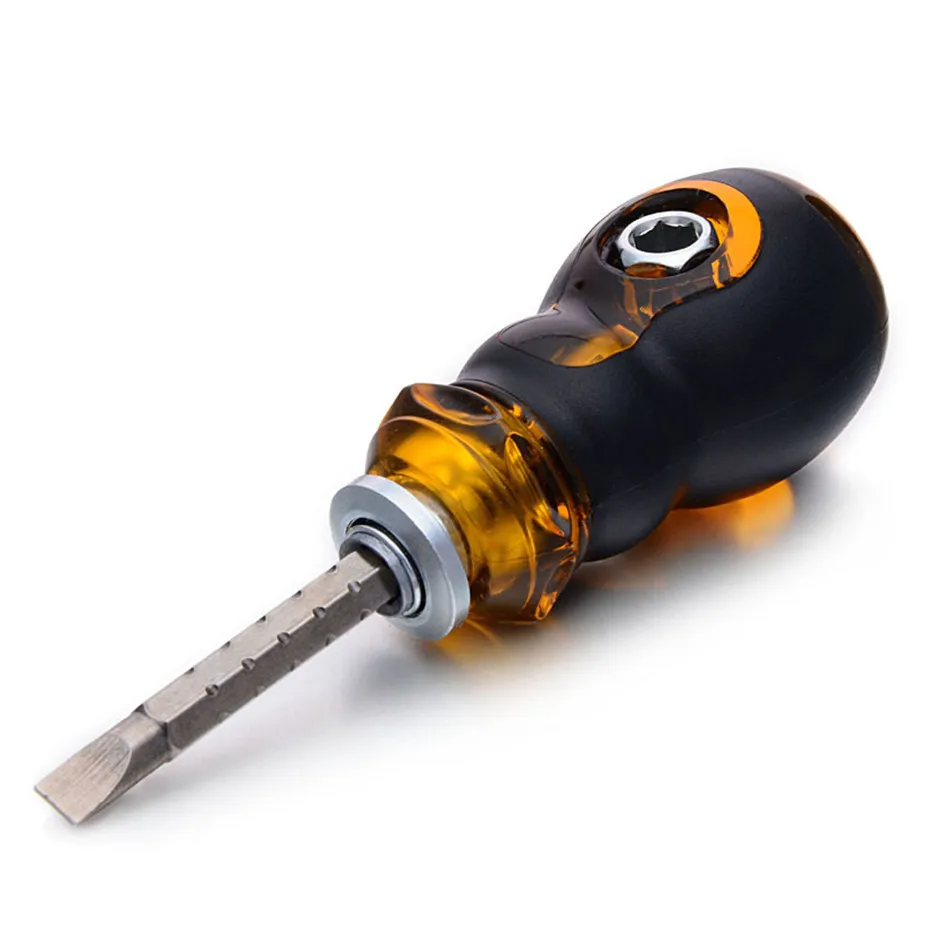 8cm Mini Didirectional Interchangeable Head Screwdriver Pillips Slotted